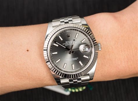 rolex datejust ii dark rhodium dial|rolex datejust 41mm rhodium dial.